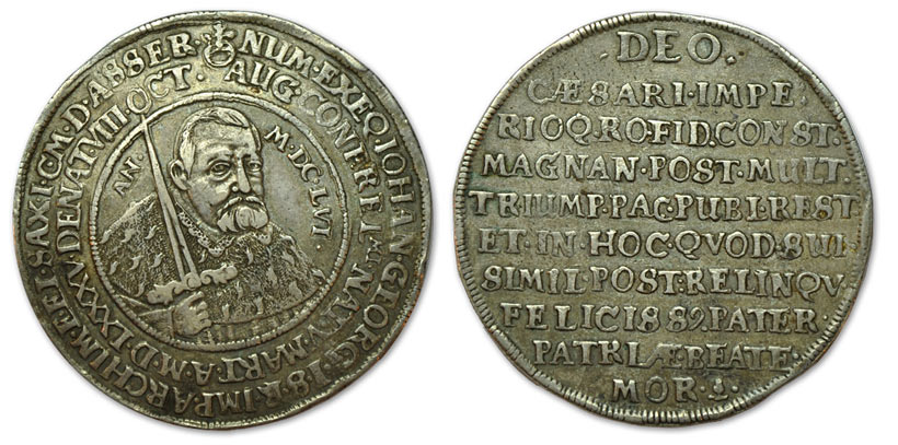 1656, 1 Sterbetaler, Johann Georg I. (